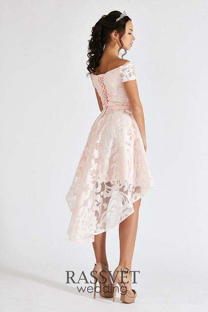 Свадебное платье Софит. Силуэт А-силуэт. Цвет оттенки Розового. Вид 2