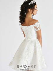 Свадебное платье Эдит. Силуэт А-силуэт. Цвет Белый / Молочный. Вид 2