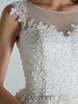 Свадебное платье Афродита Нюд. Силуэт А-силуэт. Цвет Белый / Молочный. Вид 6