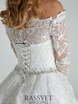 Свадебное платье Елизавета. Силуэт Пышное, А-силуэт. Цвет Белый / Молочный. Вид 4