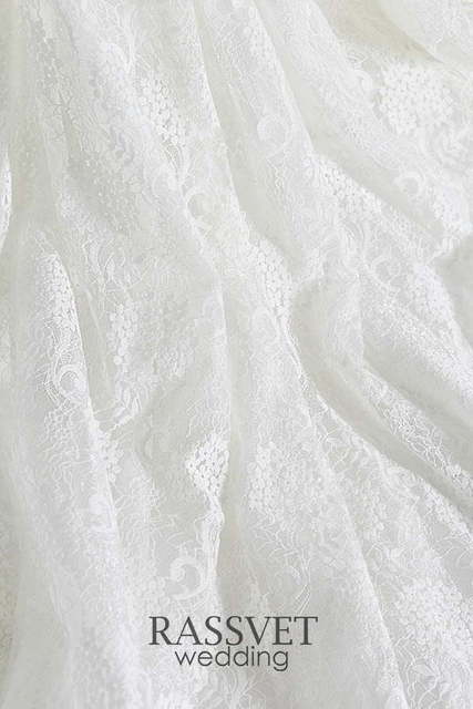 Свадебное платье Бриана. Силуэт А-силуэт. Цвет Белый / Молочный. Вид 6