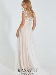 Свадебное платье Эсперанса. Силуэт А-силуэт. Цвет Белый / Молочный. Вид 2