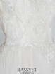 Свадебное платье Луиза. Силуэт А-силуэт. Цвет Белый / Молочный. Вид 6