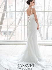 Свадебное платье Ариэль. Силуэт Прямое, Рыбка. Цвет Белый / Молочный. Вид 2