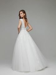 Свадебное платье Macoun. Силуэт А-силуэт. Цвет Айвори / Капучино. Вид 2