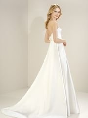 Свадебное платье 8056. Силуэт А-силуэт. Цвет Айвори / Капучино. Вид 2