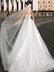 Свадебное платье 5481. Силуэт А-силуэт. Цвет Айвори / Капучино. Вид 2