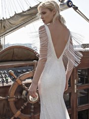 Свадебное платье Nora. Силуэт Рыбка. Цвет Айвори / Капучино. Вид 2