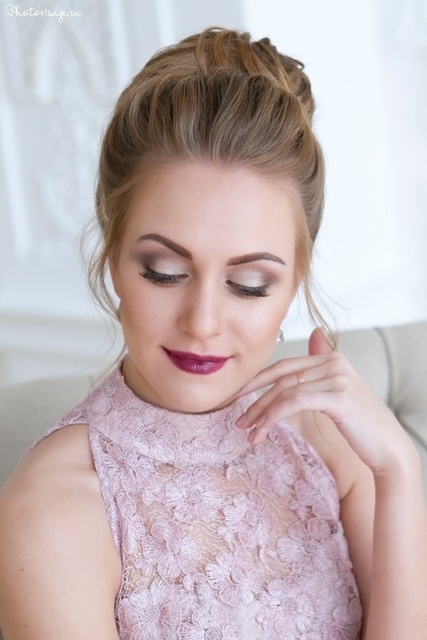 Высокие / Собранные, Пучок от Свадебный стилист-визажист Анна Маланичева 2