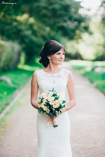 Пучок от Свадебный стилист-визажист Анна Маланичева 2