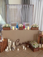 Президиум / Стол молодоженов в Рустик от Дизайн-студия DeniSOVA 1