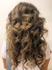 Локоны / Локоны на один бок, Распущенные от Свадебный стилист Yanabeautym 1