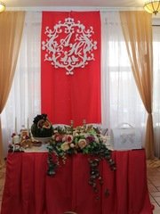 Президиум / Стол молодоженов в Классика от Салон цветов МАК 1