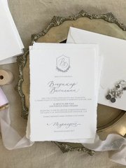 Прямоугольные / Квадратные Пригласительное на свадьбу Fineart wedding от Студия дизайна и каллиграфии To Be Dream 1