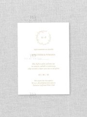 Прямоугольные / Квадратные Пригласительное на свадьбу Olivia от Студия дизайна и каллиграфии To Be Dream 2