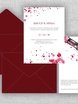 Прямоугольные / Квадратные Свадебное пригласительное Wine от Студия дизайна и каллиграфии To Be Dream 3