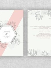 Прямоугольные / Квадратные Свадебное пригласительное Gaya от Студия дизайна и каллиграфии To Be Dream 1