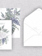 Прямоугольные / Квадратные Свадебное пригласительное Tropical Garden от Студия дизайна и каллиграфии To Be Dream 2