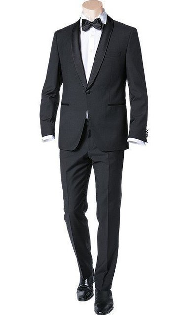 Двойка, Смокинг Свадебный смокинг BOND (DRESS CODE BLACK TIE) от Прокат мужских костюмов BLACKTUX 5