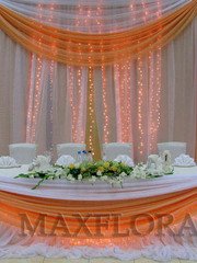 Президиум / Стол молодоженов в Классика от Студия декора и флористики Империя Счастья 1