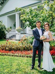 Высокие / Собранные, Пучок, С аксессуарами / Цветами / Фатой от Свадебный стилист Аманова Ольга 2