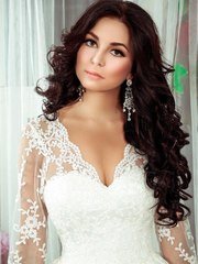 Локоны / Локоны на один бок, Распущенные от Свадебный стилист Наталья Алифанова 1