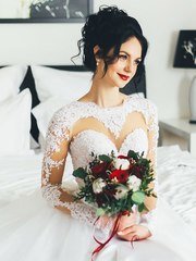 Высокие / Собранные, Пучок от Свадебный стилист Наталья Алифанова 2