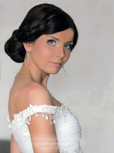 Высокие / Собранные, Пучок от Свадебный стилист Катерина Грищенко 1
