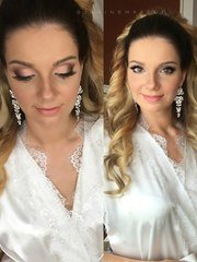 Высокие / Собранные, Локоны / Локоны на один бок от Свадебный стилист-визажист Евгения Ващенко 1