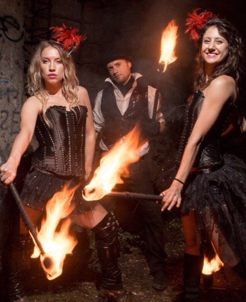 Фото огненного шоу на свадьбу от Лаборатория Огня 11