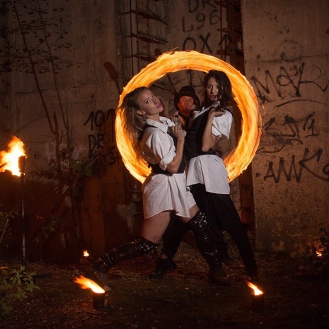 Фото огненного шоу на свадьбу от Лаборатория Огня 13