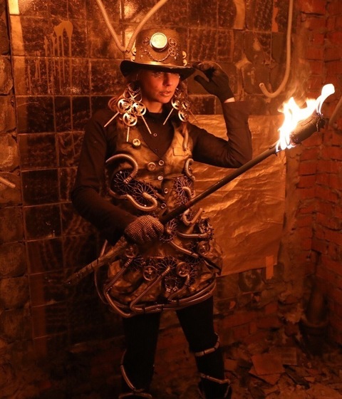 Фото огненного шоу на свадьбу от Лаборатория Огня 25