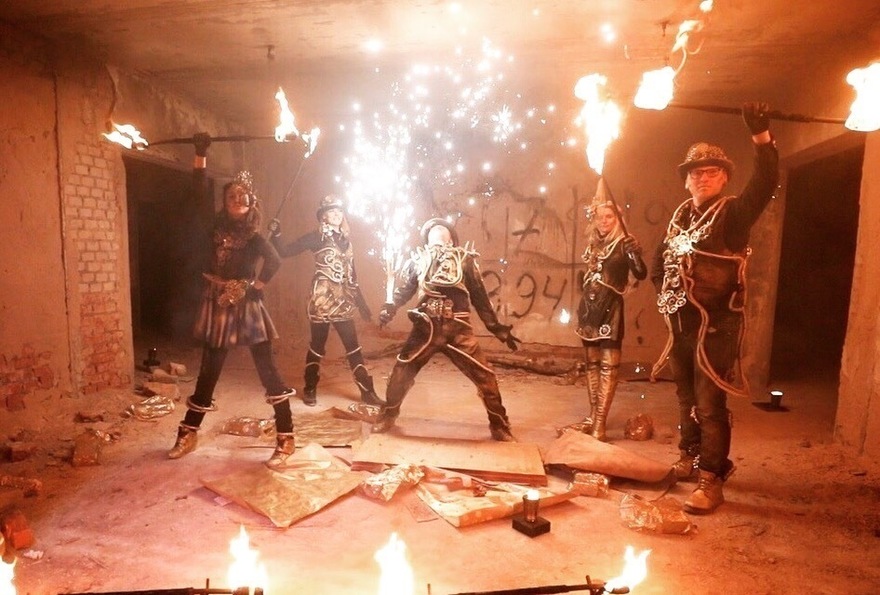 Фото огненного шоу на свадьбу от Лаборатория Огня 26