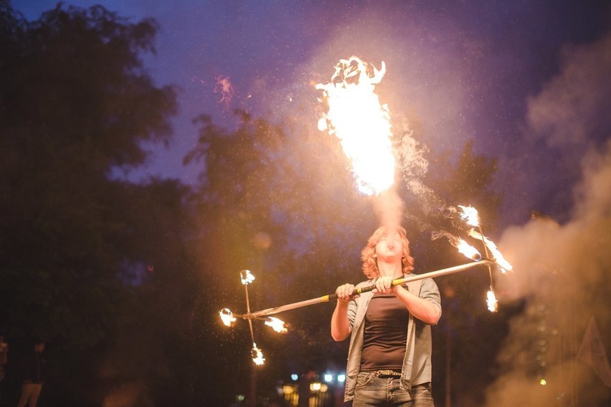 Огненное шоу Rock Fire Fest на свадьбу от Театр огня и света Ферро 6