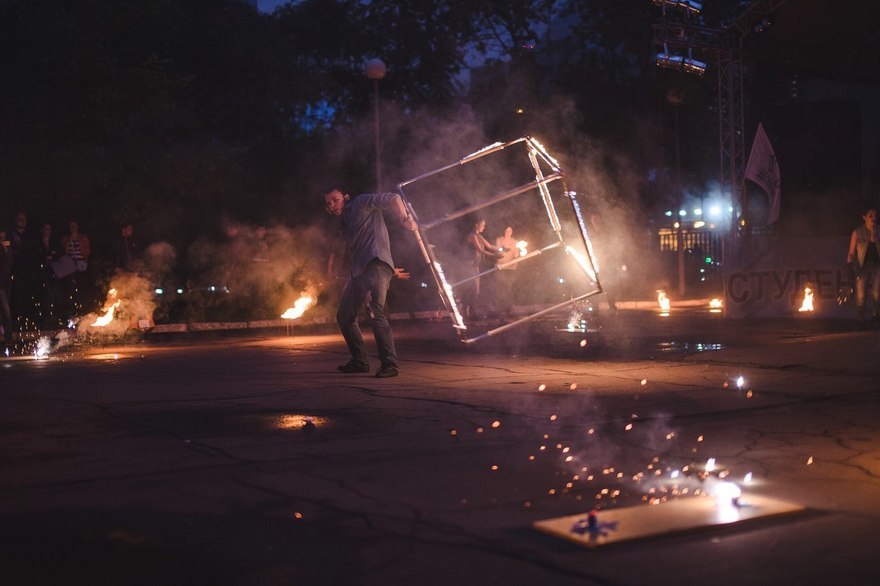 Огненное шоу Rock Fire Fest на свадьбу от Театр огня и света Ферро 10