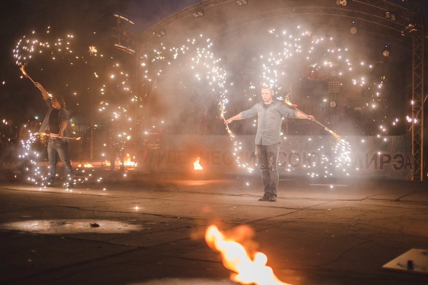 Огненное шоу Rock Fire Fest на свадьбу от Театр огня и света Ферро 2