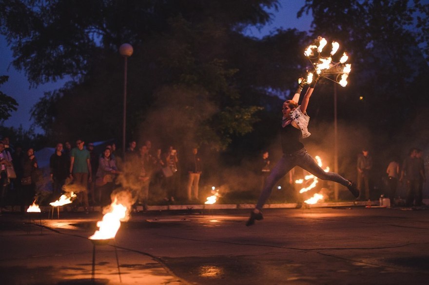 Огненное шоу Rock Fire Fest на свадьбу от Театр огня и света Ферро 13
