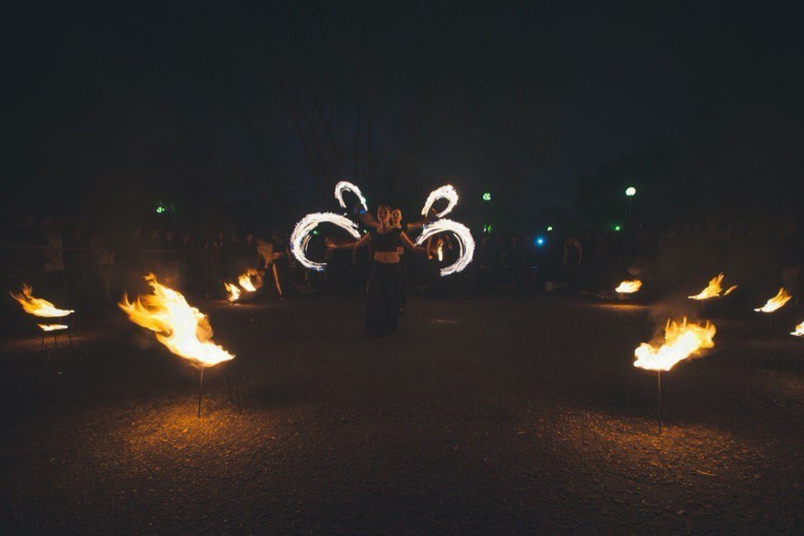 Огненное шоу в стиле Tribal на свадьбу от Театр огня и света Ферро 3