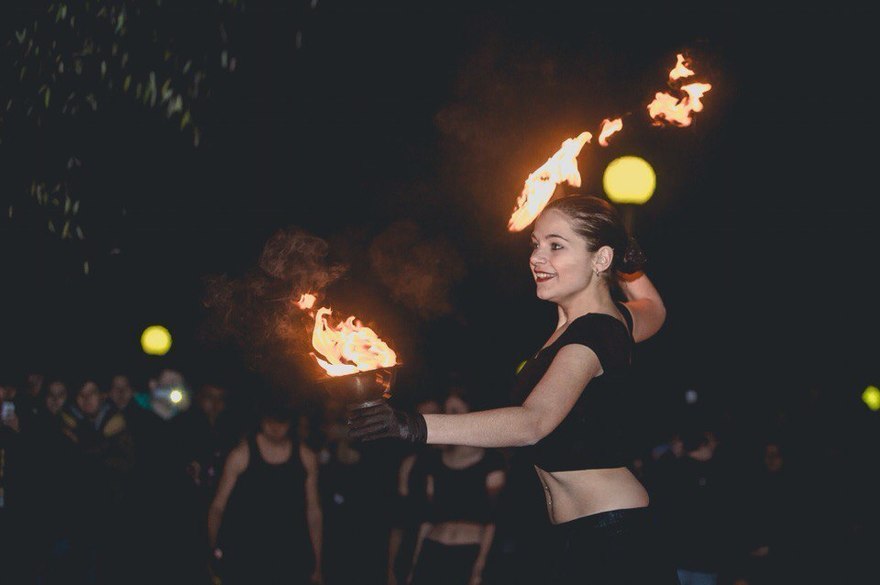 Огненное шоу в стиле Tribal на свадьбу от Театр огня и света Ферро 2