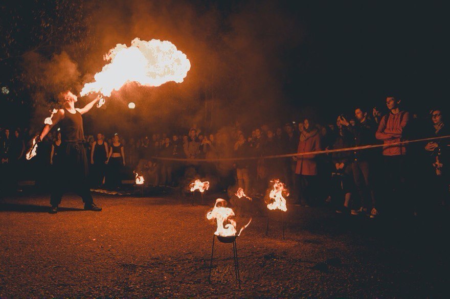 Огненное шоу в стиле Tribal на свадьбу от Театр огня и света Ферро 6