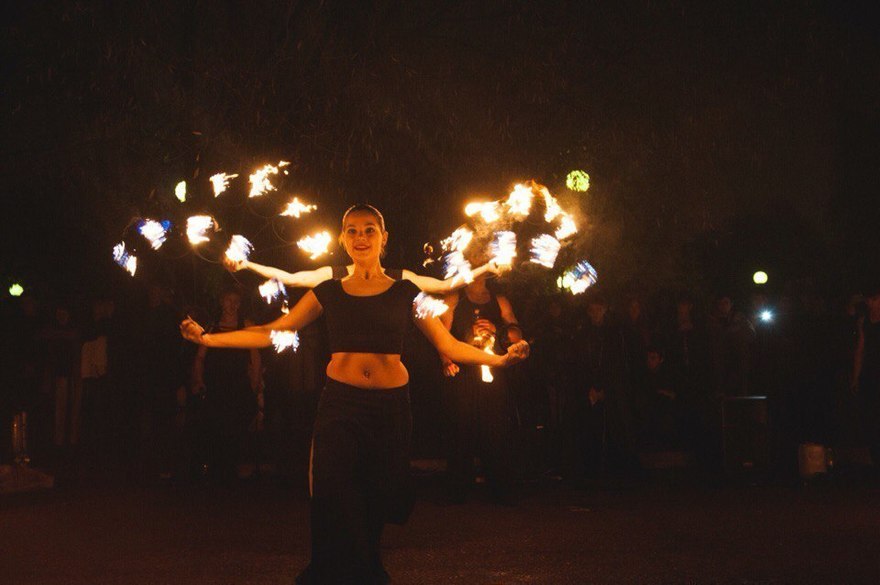 Огненное шоу в стиле Tribal на свадьбу от Театр огня и света Ферро 7