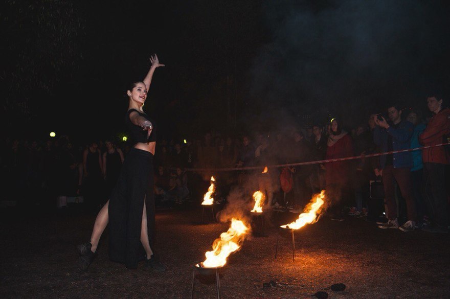 Огненное шоу в стиле Tribal на свадьбу от Театр огня и света Ферро 9