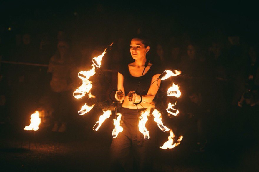 Огненное шоу в стиле Tribal на свадьбу от Театр огня и света Ферро 1