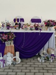 Президиум / Стол молодоженов в Шебби шик, Модерн, Прованс от Студия декора Золотой шар 1