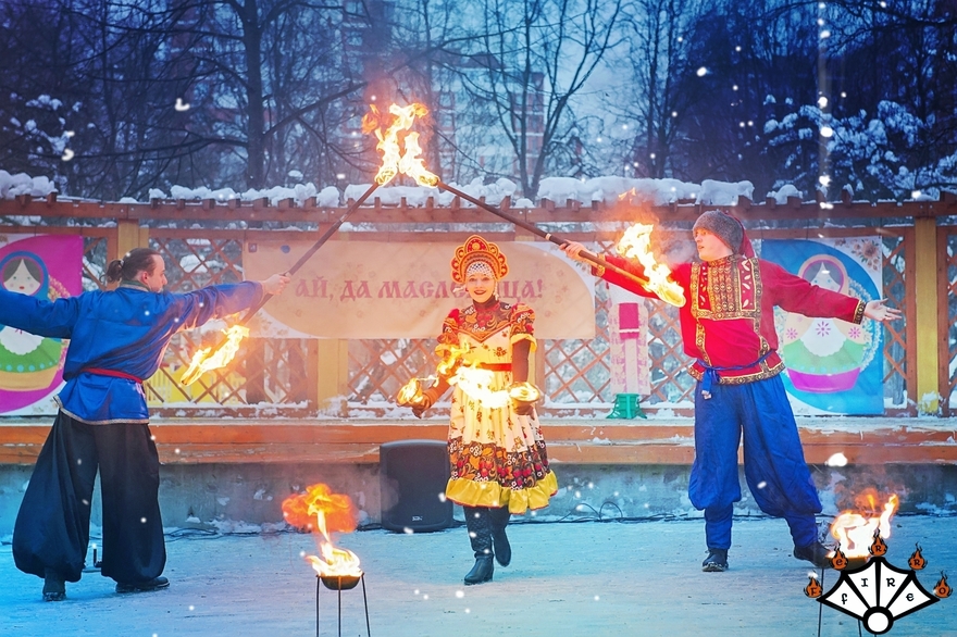 Русское огненное шоу на свадьбу от Театр огня и света Ферро 2