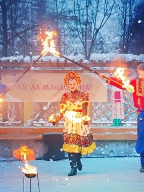 Русское огненное шоу на свадьбу от Театр огня и света Ферро 2