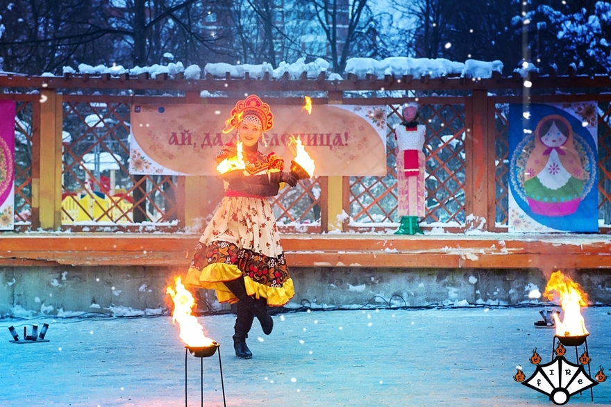 Русское огненное шоу на свадьбу от Театр огня и света Ферро 6