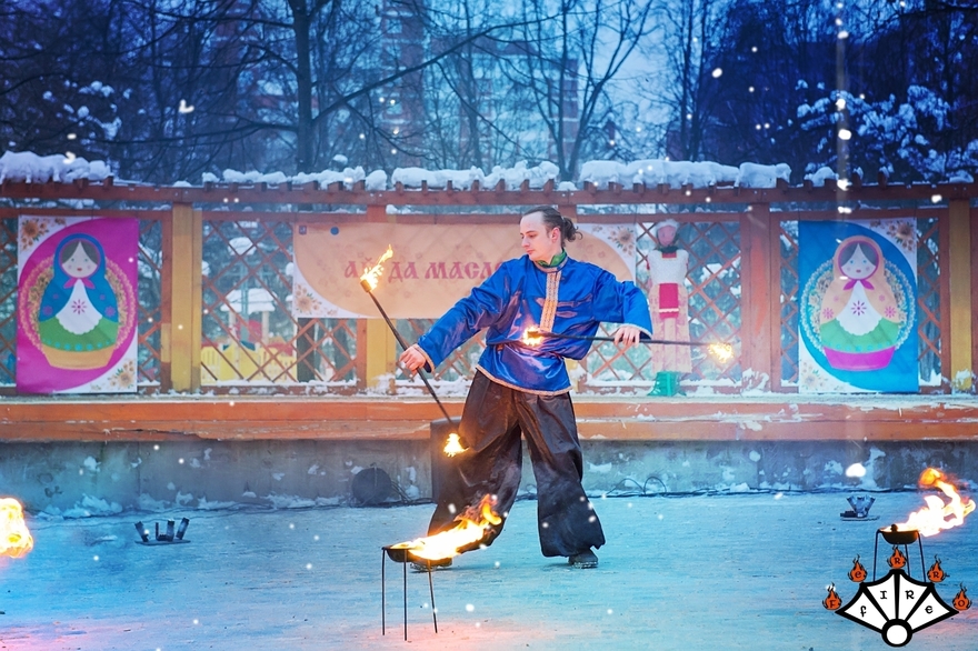 Русское огненное шоу на свадьбу от Театр огня и света Ферро 11