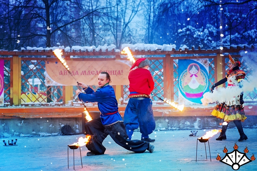 Русское огненное шоу на свадьбу от Театр огня и света Ферро 13