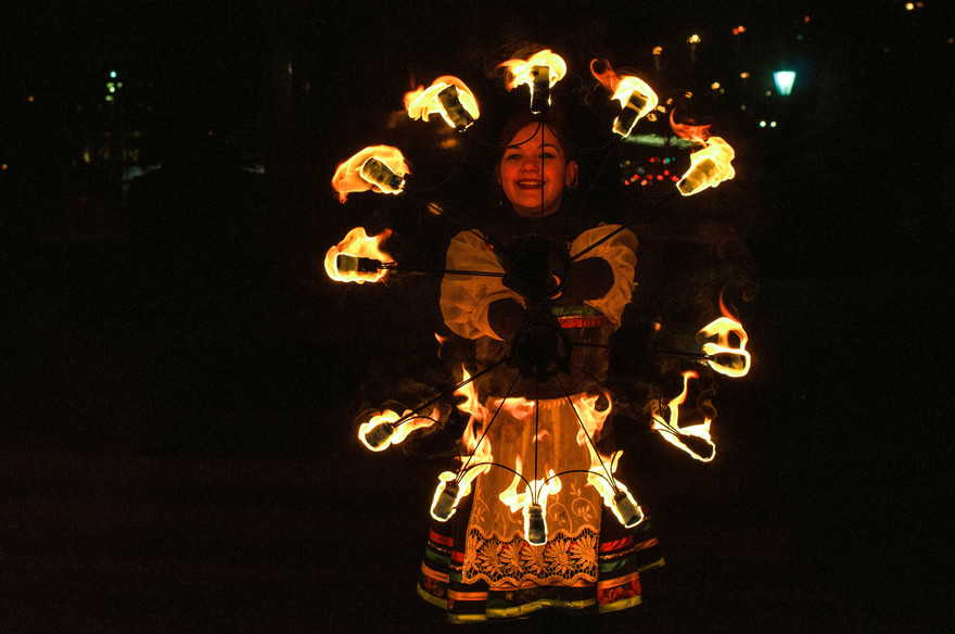 Русское огненное шоу на свадьбу от Театр огня и света Ферро 17